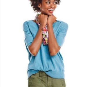 CAbi #5007 Blue Cornflower Lounge Sweater | S